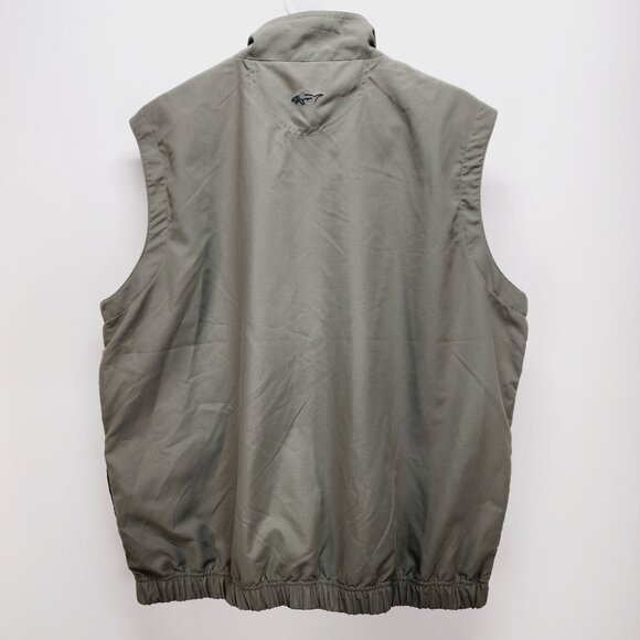 Greg Norman Windbreaker Vest Mens Sleeveless Full-Zip Size M Polyester Gray - Picture 11 of 11